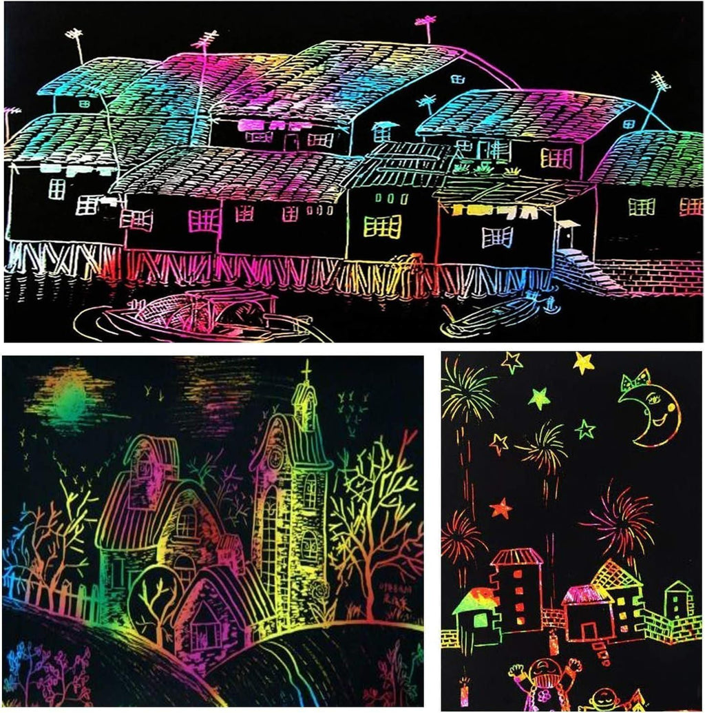 Small Scratch Art Note Book Pack of 2