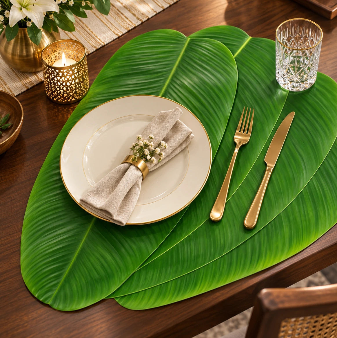 Artificial Banana Leaf Mats