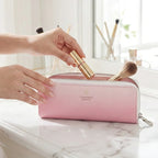 Premium PU Leather Makeup Brush Pouch