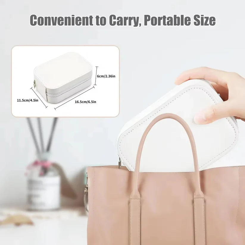 Compact Makeup Vanity With LED Mirror